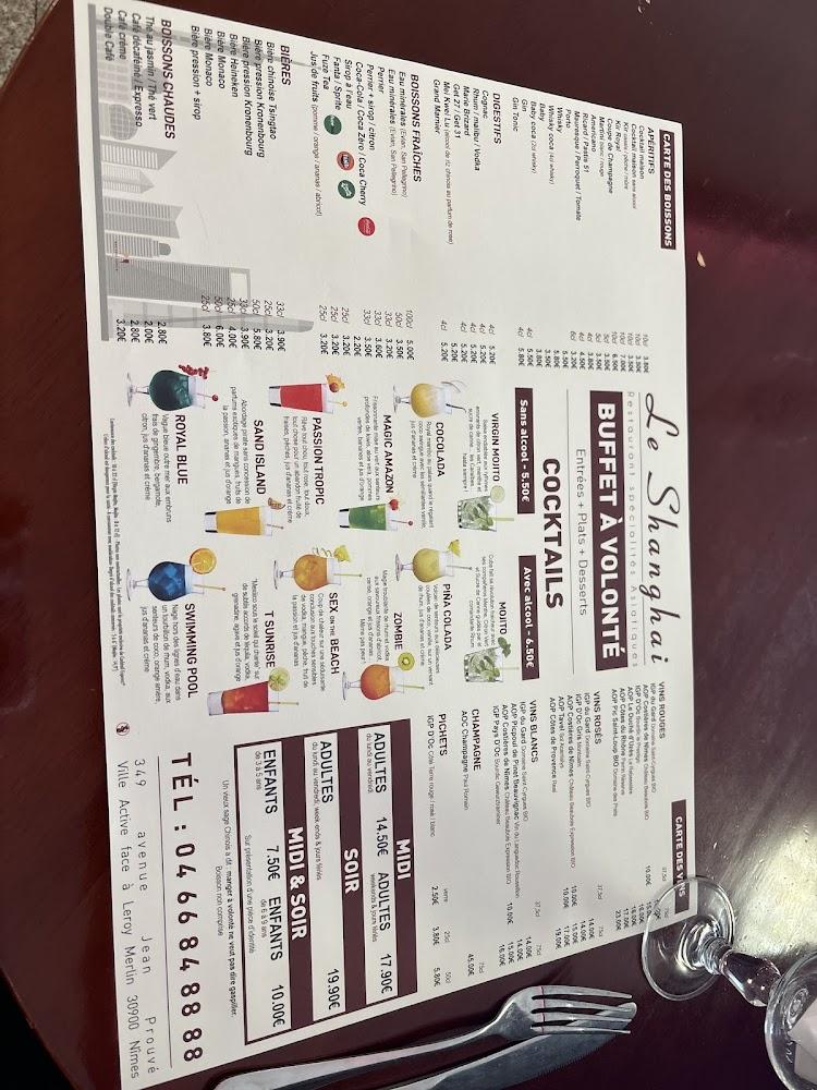 Le Shanghai - Menu Image 1